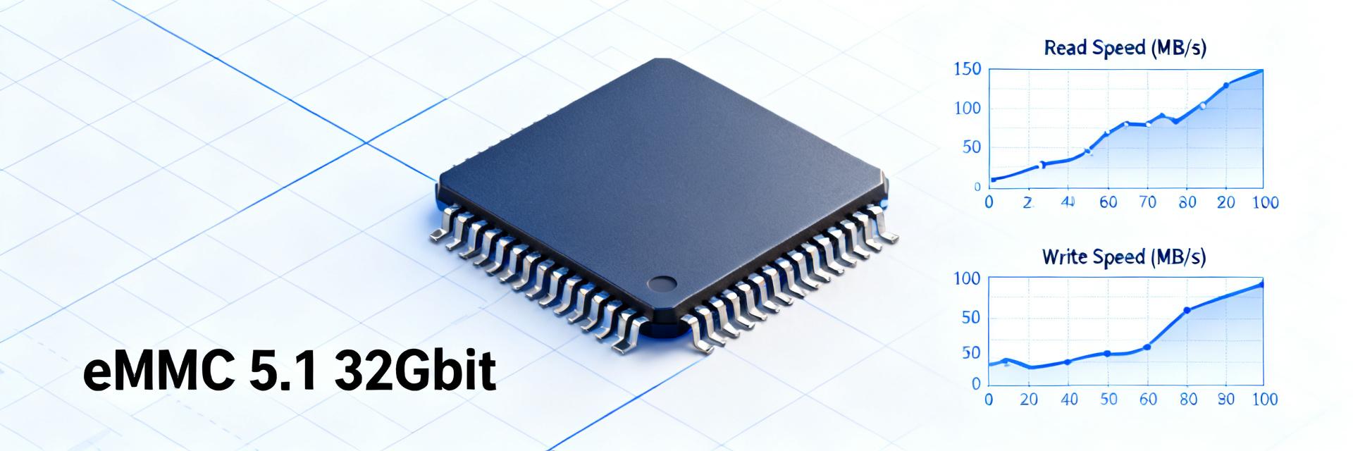eMMC 5.1 32Gbit Performance & Wear: Lab Report and Lifetime